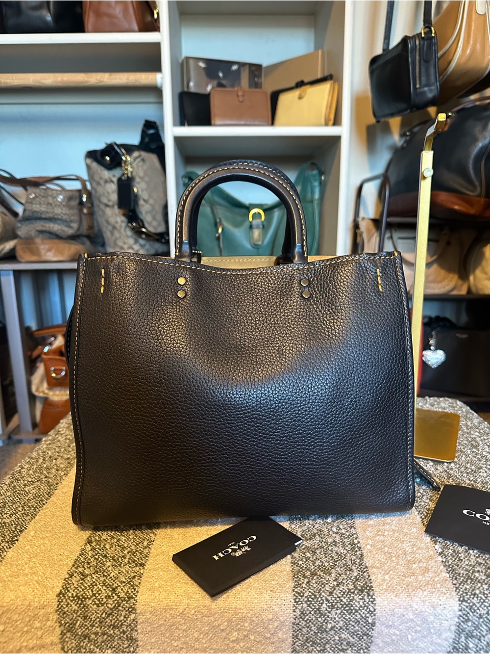 Collector’s Item~Coach 2nd GEN ROGUE 30 W/tags and receipt. Stored since 2018! - Picture 5 of 15